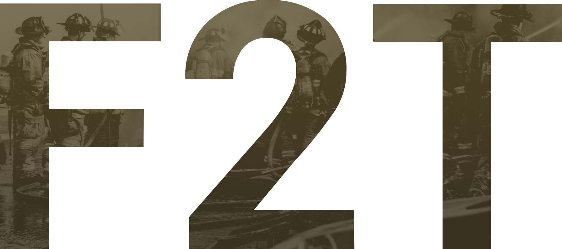 Image of F2T with fire fighters pulling out fire