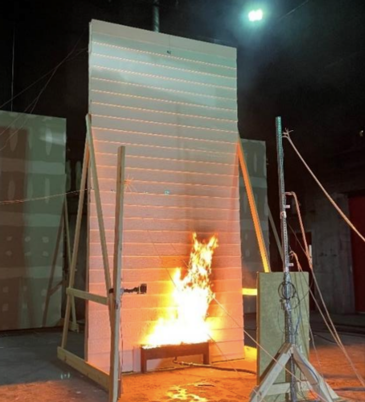 Photograph of UL wall experiment
